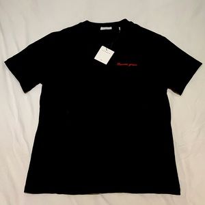 NEW WITH TAGS Sandro “mauvais garçon” black t-shirt
